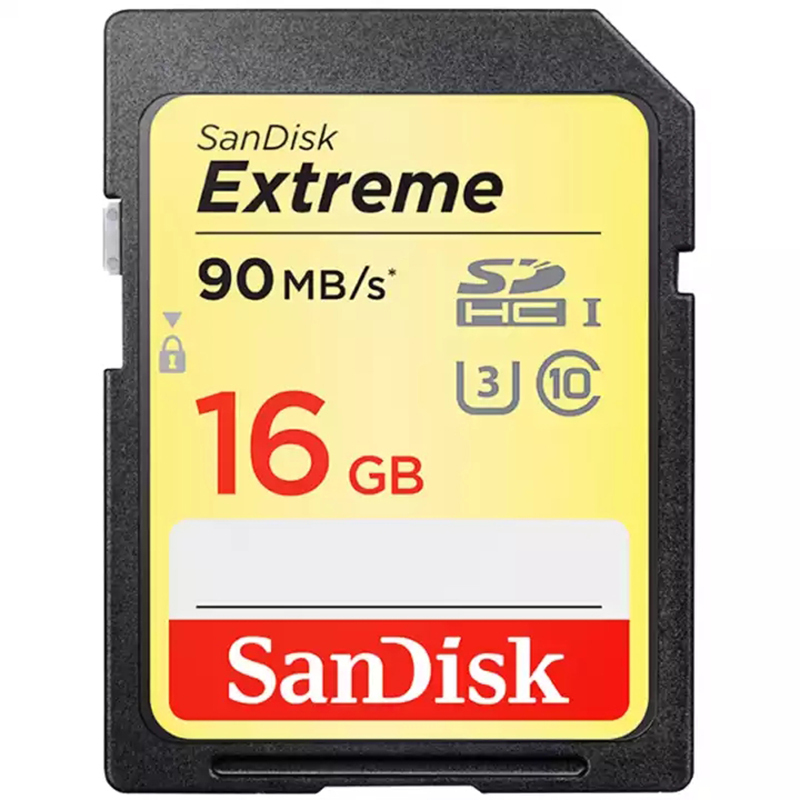 闪迪(SanDisk)16GB SD卡至尊高速读90MB/s写40MB/s相机存储卡内存卡 U3 V30 支持4K