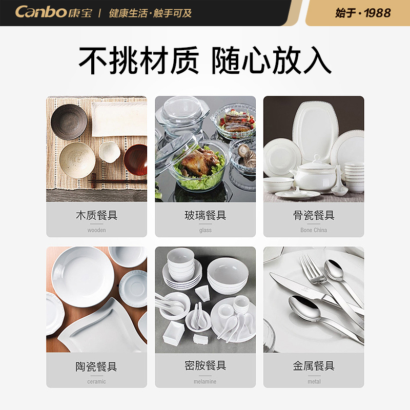 康宝(Canbo)XDZ600-A4商用消毒柜大容量立式双开门消毒碗柜 酒店餐厅后厨 升级国标一星级大容量600L 商用高清大图