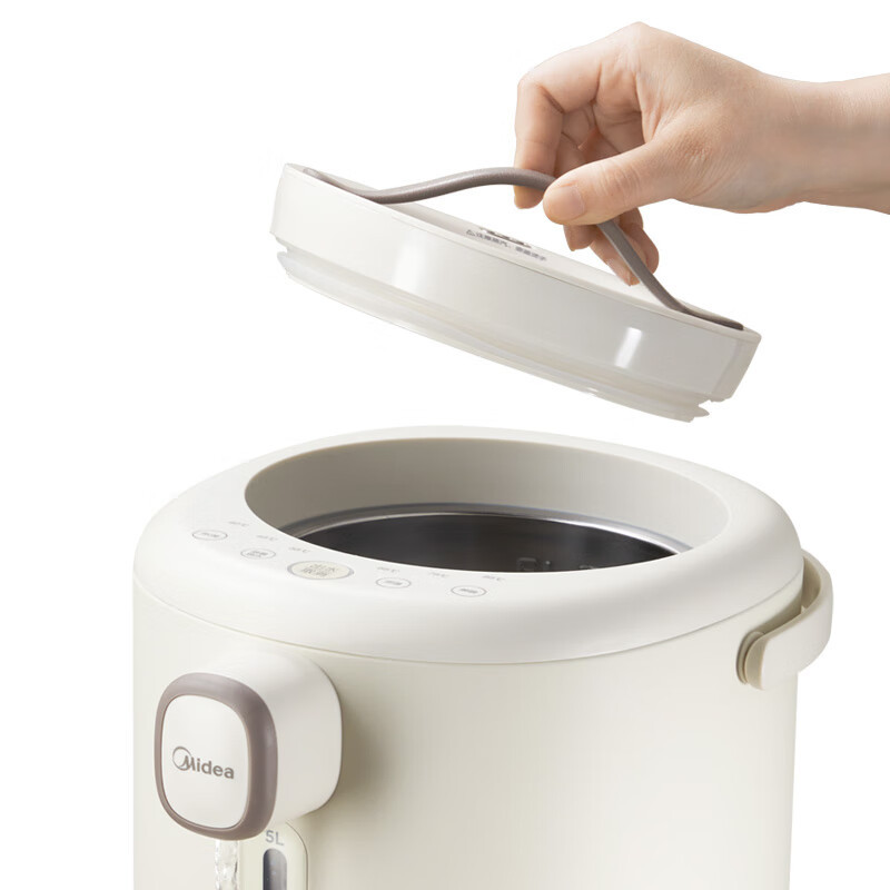 美的(Midea)MK-P11X 电热水瓶 5L(单位:台)浅杏色高清大图