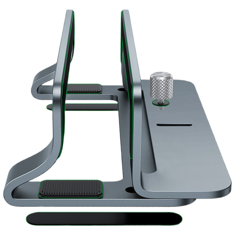 绿联笔记本立式支架散热底座 电脑支架收纳架便携铝合金架宽度可调节适配于苹果MacBook华为联想拯救者