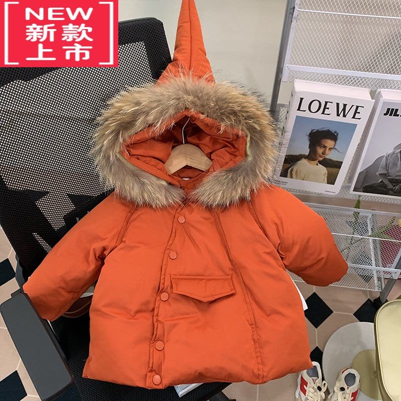 可莉允女童棉服外套冬装洋气时髦儿童夹棉加厚连帽棉衣宝宝保暖棉袄冬季图片