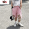 绿彩虹光男女童夏季裤子儿童薄款韩版大破洞牛仔乞丐裤男孩帅气炸街短裤夏