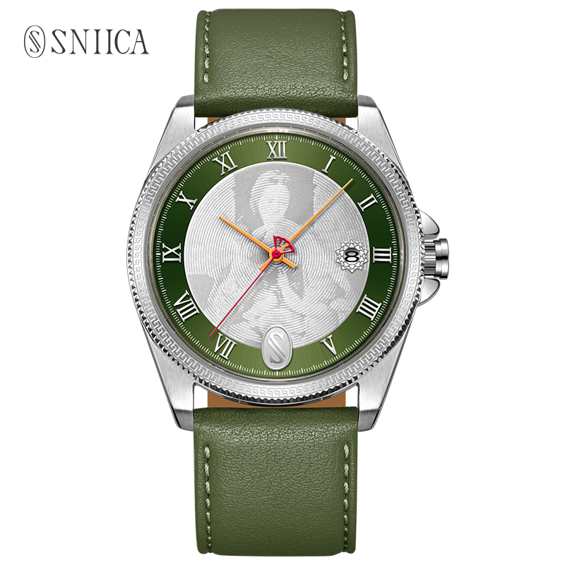 男士手表皮带休闲时尚潮流日历石英表欧美ins文艺腕表拉斐尔8023m参数