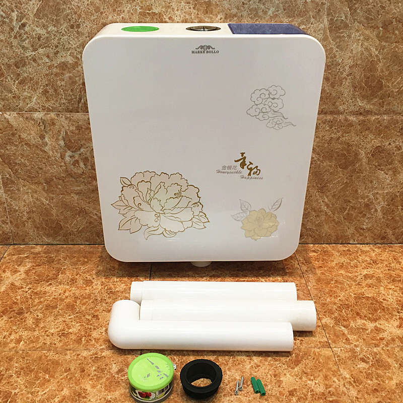 浴室节能水箱便盆蹲坑水箱厕所大排水冲水箱可放卷纸波迷娜BOMINA高清大图