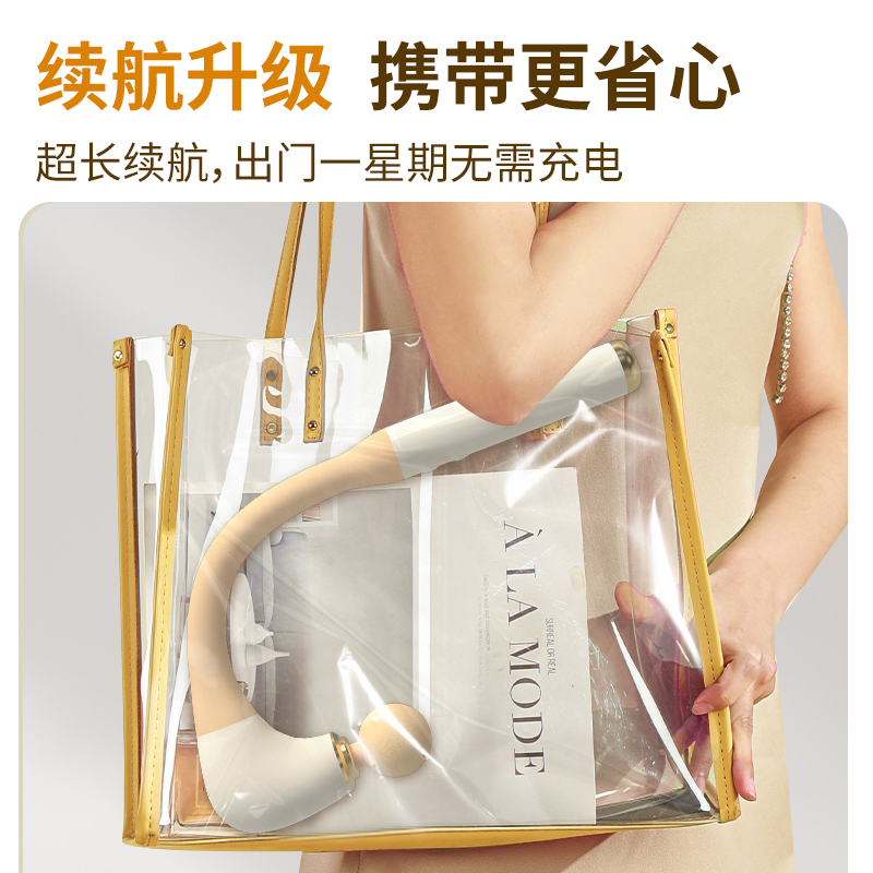 和正 筋膜枪 弧形肌肉按摩器颈椎腰背腿电动手持全身按摩仪高频运动肌肉放松便捷按摩锤 HZ-JMQ-8高清大图