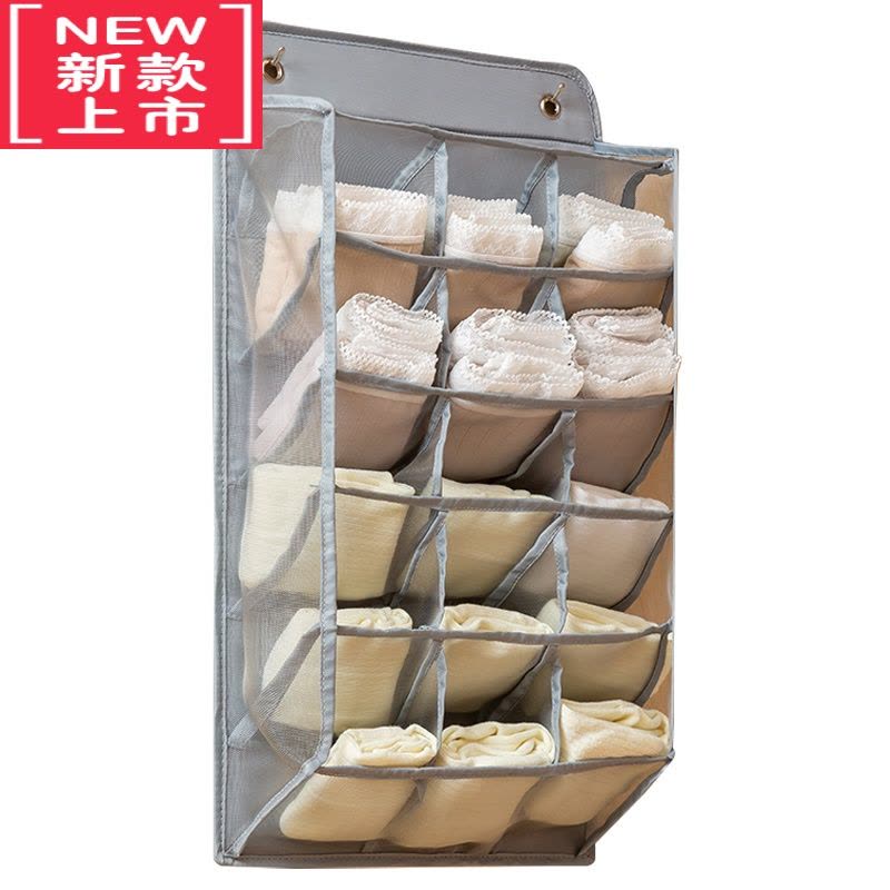 可莉允内衣收纳挂袋衣柜墙壁挂式布艺柜子放文胸内裤袜子储物袋宿舍器图片