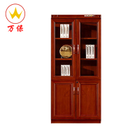 <万保>油漆文件柜 两门文件柜 油漆文件储物柜 两门玻璃文件柜