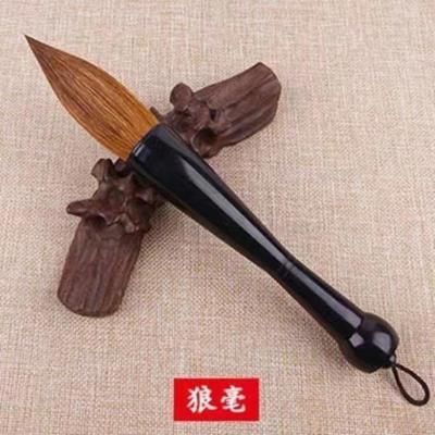 特大号毛笔狼毫斗笔湖笔兼毫大抓笔大提斗笔羊毫书法国画对联春联 牛角杆 狼毫