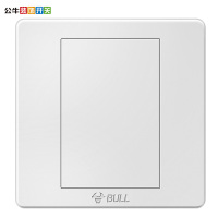 公牛(BULL)开关插座 G07B101暗装86型通用防火白板空白面板插座盖板空面板白盖板