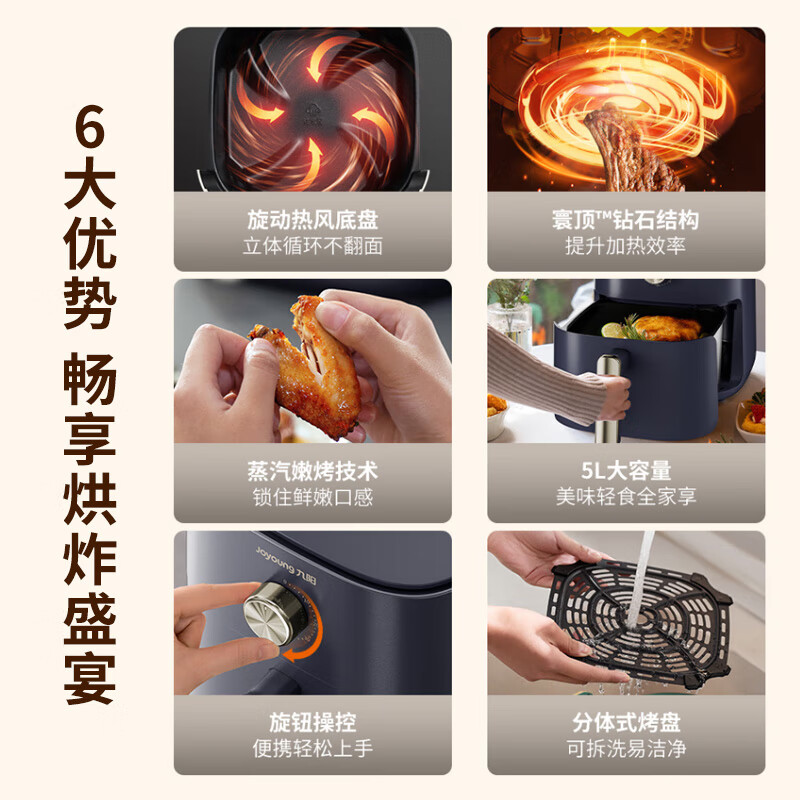 九阳(Joyoung)空气炸锅KL30-VF392高清大图