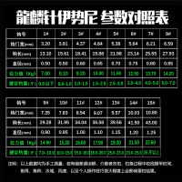 袋装龙鳞鱼钩伊势尼线槽蛇纹腹身到刺黑10个装 黑坑垂钓鱼钩渔具