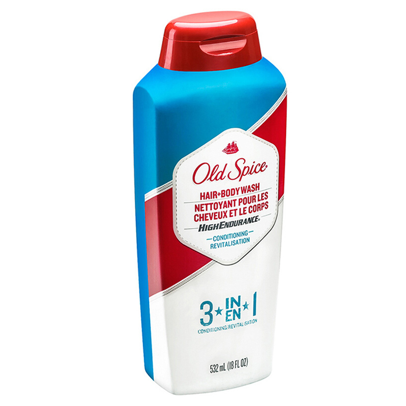 欧仕派(OLD SPICE)三合一洗发润发沐浴露532ml 宝洁出品