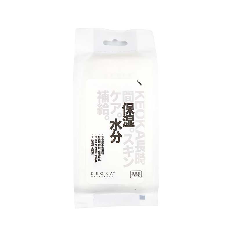 KEOKA/ 柯尤卡10片*10包单片包装保湿补水湿纸巾002A(单位：箱)（BY）