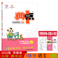2022版 荣德基典中点六年级下册语文人教版R版小学生综合应用创新题典中点 6年级 语文 下学期语文同步练习测试题训练
