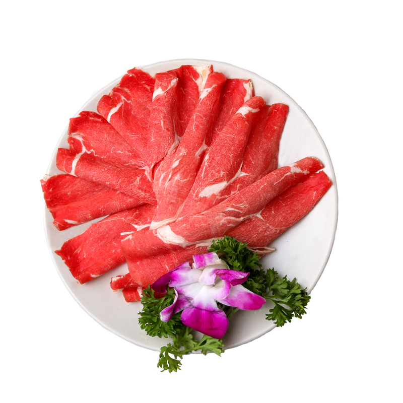 首鲜源s级原切上脑肥牛片500g袋澳大利亚进口牛肉冷冻生鲜肉类火锅