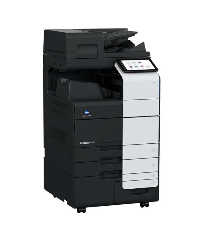 柯尼卡美能达Bizhub 450i A3 黑白多功能复合机 双面同步扫描输稿器 双面单元 四纸盒落地高清大图