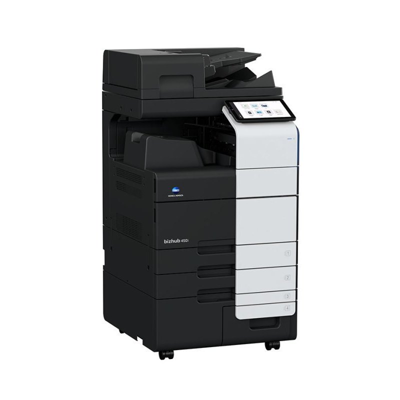 柯尼卡美能达Bizhub 450i A3 黑白多功能复合机 双面同步扫描输稿器 双面单元 四纸盒落地