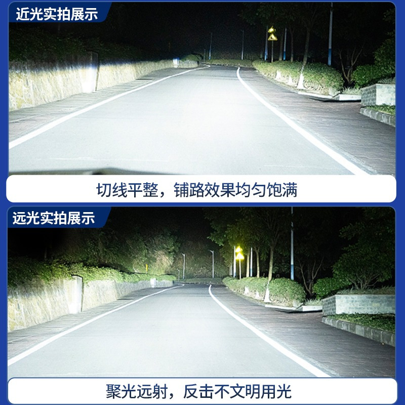 [补贴10%]LED汽车大灯h1灯泡h7超亮h4聚光远近一体9005改装9012车灯h11强光