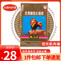 10袋40片装]国光天王 壮骨麝香止痛膏 4片/袋 祛风湿关节 活血止痛 扭伤 肌肉痛药品[ 风湿骨科伤科][贴剂]