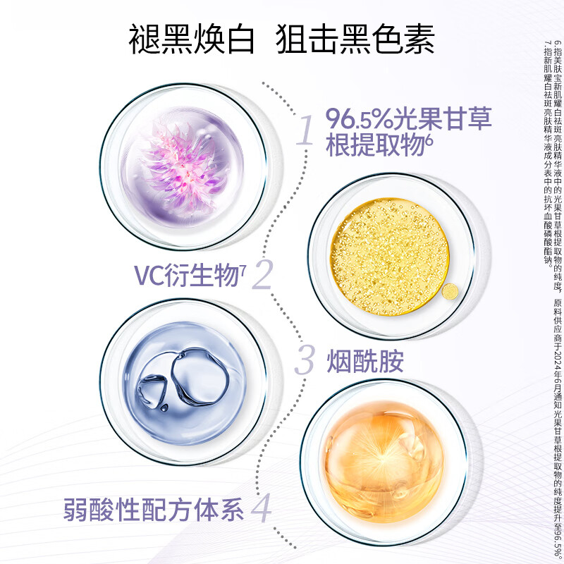 美肤宝 面膜组合 美白淡斑精华(27+1.5)ml*5片 套高清大图