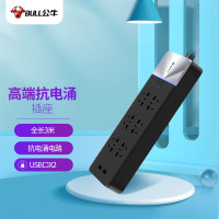 公牛 抗电涌插排 GN-H406U 全长3米 总控开关 六位 带USB(个)