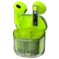 铂典(POLVCDG) 蓝牙耳机无线半入耳式降噪运动跑步音乐超长续航适用华为荣耀索尼耳机YX06绿色