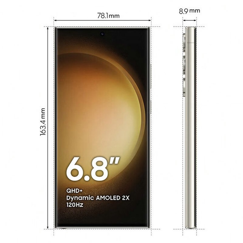 [二手95新]三星S23 Ultra S9180悠柔白12G+256G全网通安卓手机6.8英寸屏骁龙8Gen2 5G手机高清大图