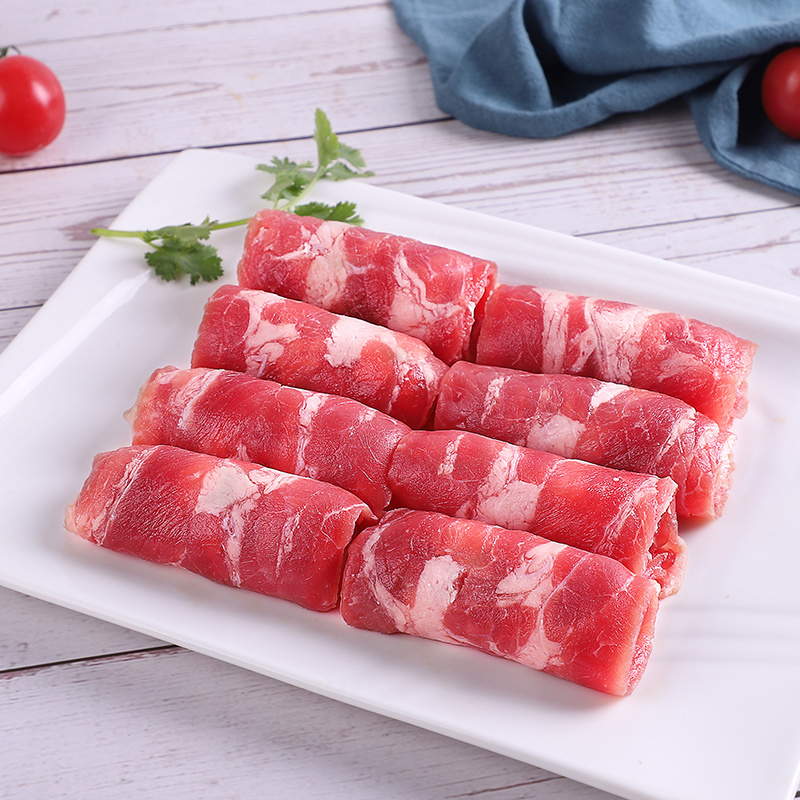 伊赛精制肥牛卷500g 火锅肥牛涮锅牛肉卷