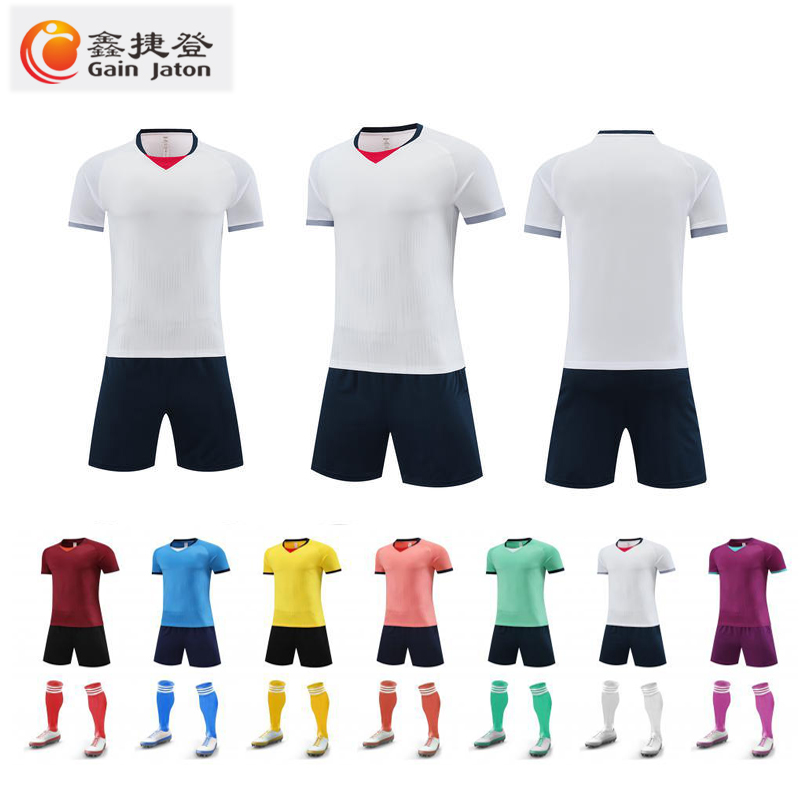 鑫捷登 可印字定制足球服套装(每套送袜子+护板各1)AGRY-WD6006 1套高清大图