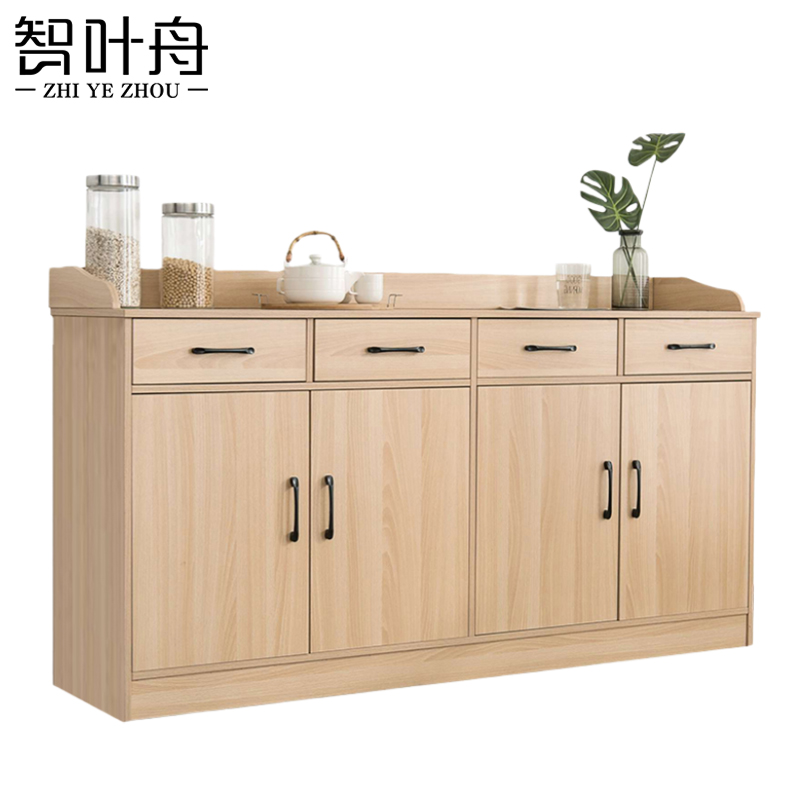 智叶舟木质茶水柜160*40*90cm台高清大图