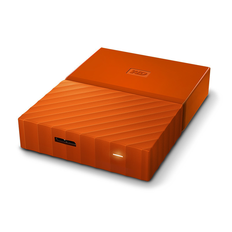 西部数据(WD)My Passport 2TB 2.5英寸 活力橙 移动硬盘 WDBS4B0020BOR-CESN