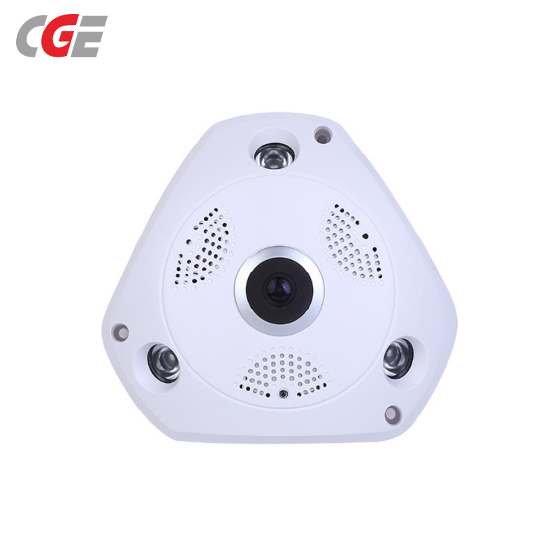 创意 CGE 300W高清无线全景智能摄像头 wifi远程监控器 手机智能安防监控摄像头 360°看店护家办公智能摄像头