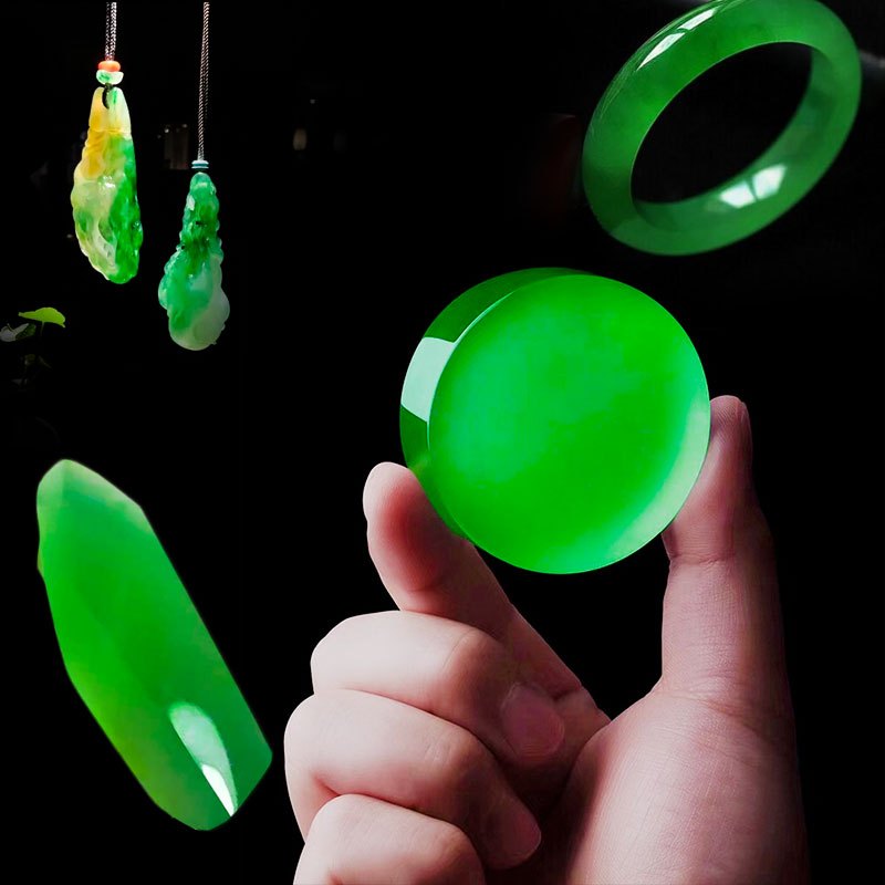 缅甸天然翡翠小吊坠山水牌子