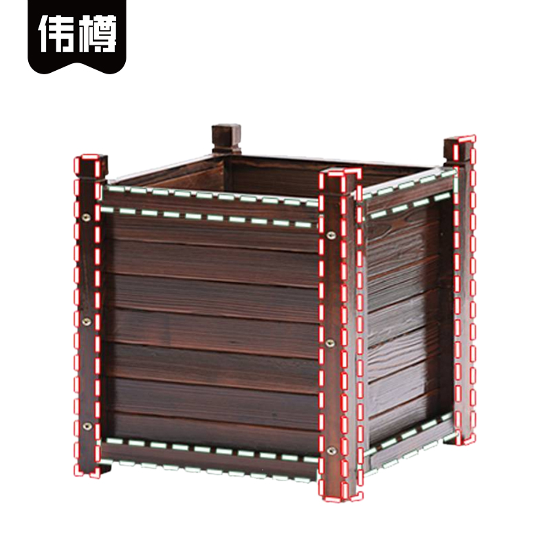 伟樽花箱50*50*50cm个高清大图