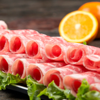 蒙都 内蒙古肥牛牛肉片(500g/桶)家庭速冻肥牛片火锅食材