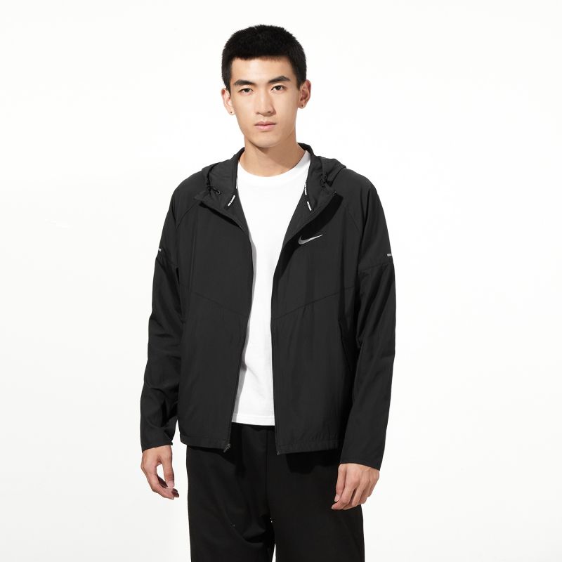 耐克(NIKE)男装新款跑步健身训练运动服户外防风梭织夹克休闲外套IB2242-010 ZP DD4747-010/黑色 S