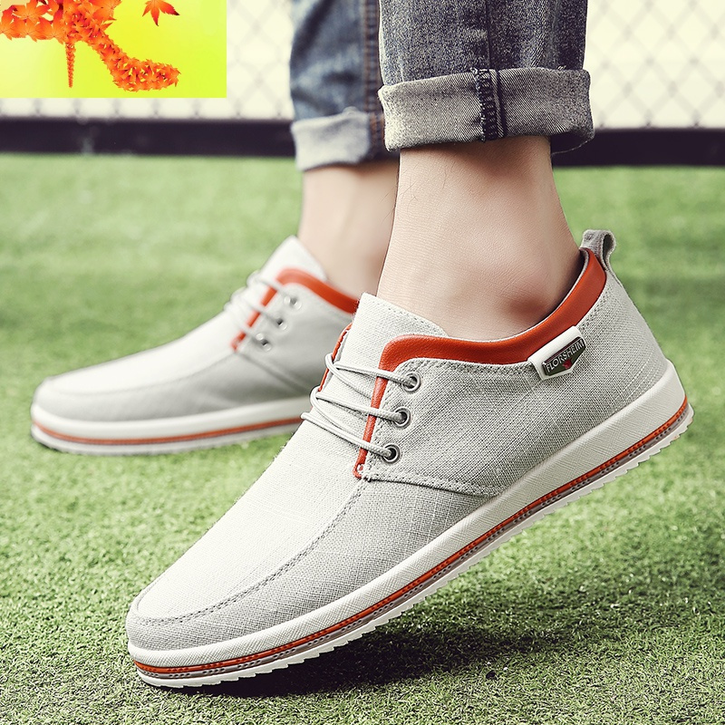 特大码帆布鞋男鞋子45休闲爸爸加大号46软底板鞋秋季老北京布鞋47简畅