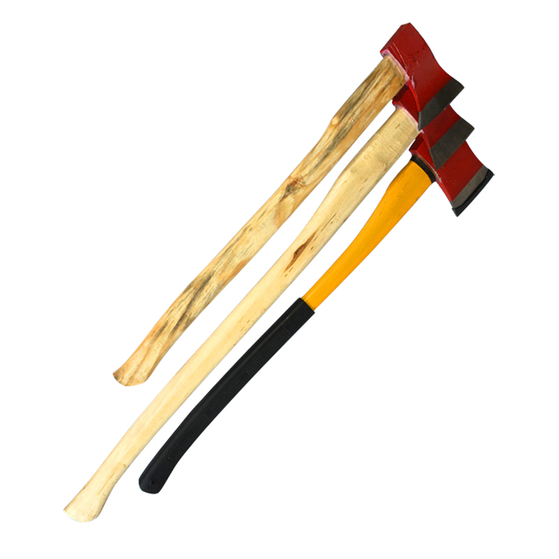 规格[长柄消防大斧]逃生长柄大号斧头 木柄钢板斧子 把斧 钢斧 木柄尖