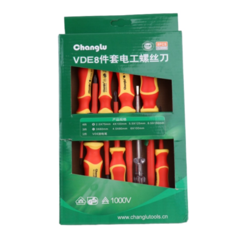 长鹿VDE8件套电工螺丝刀 8PCS 把高清大图