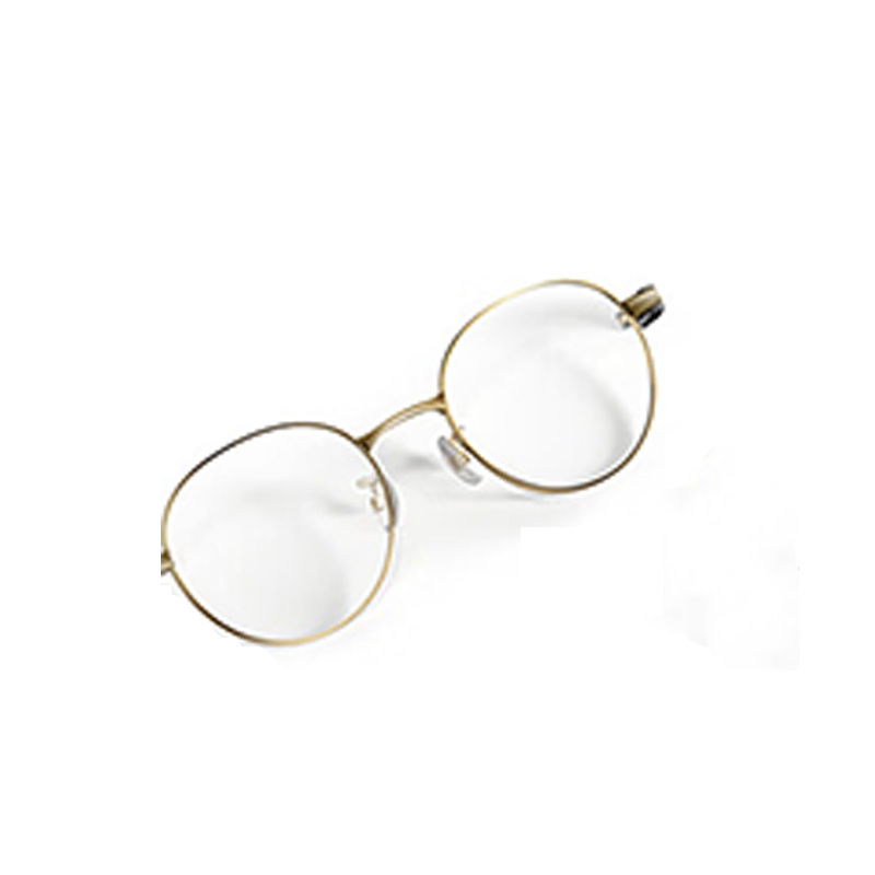 界环 AI音频智能眼镜非AR 实时翻译眼镜 无线双耳立体声 金属圆框款 日暮金高清大图