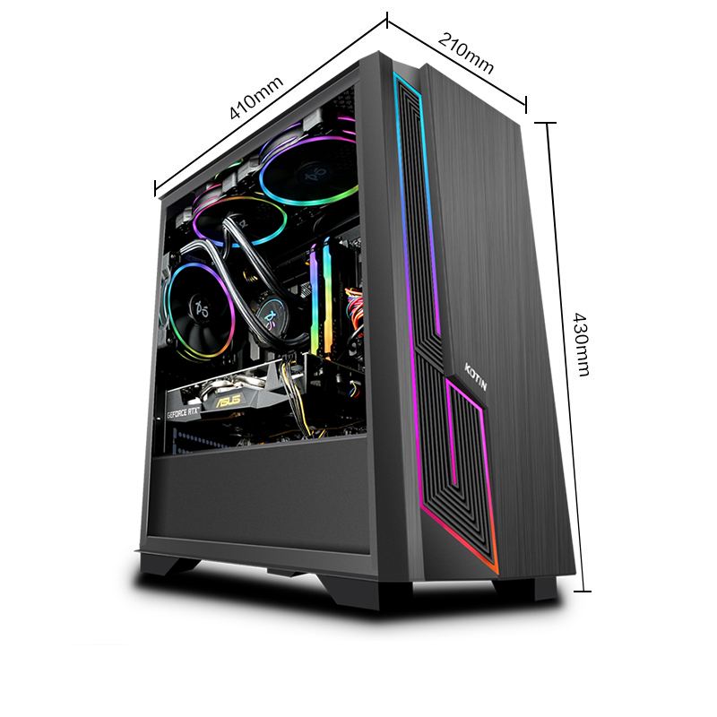 京天KOTIN 游戏台式电脑主机DIY组装机组装电脑(i7 9700F/RTX2060S/16G/256G+1T)组装电脑高端游戏台式机 游戏电脑台式机