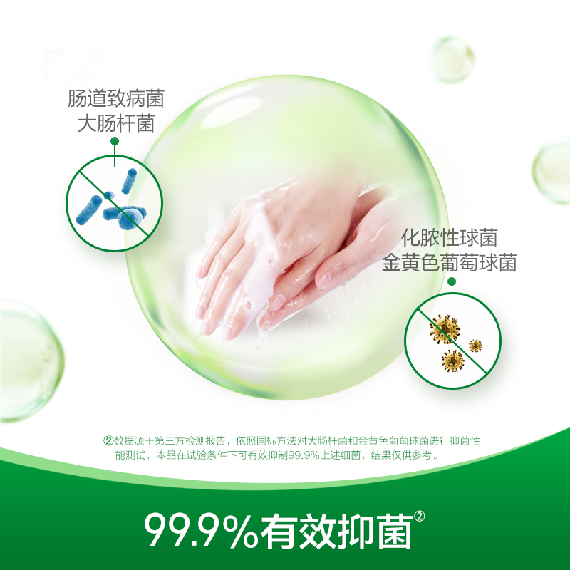 滴露泡沫抑菌洗手液青柠香型250mL 添加透明质酸绵密慕斯泡沫