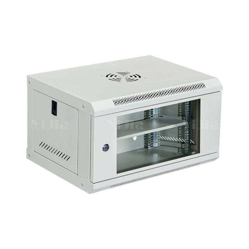 翌嘉 YJ5011641壁挂网络机柜网线理线柜 6u玻璃门白色高清大图