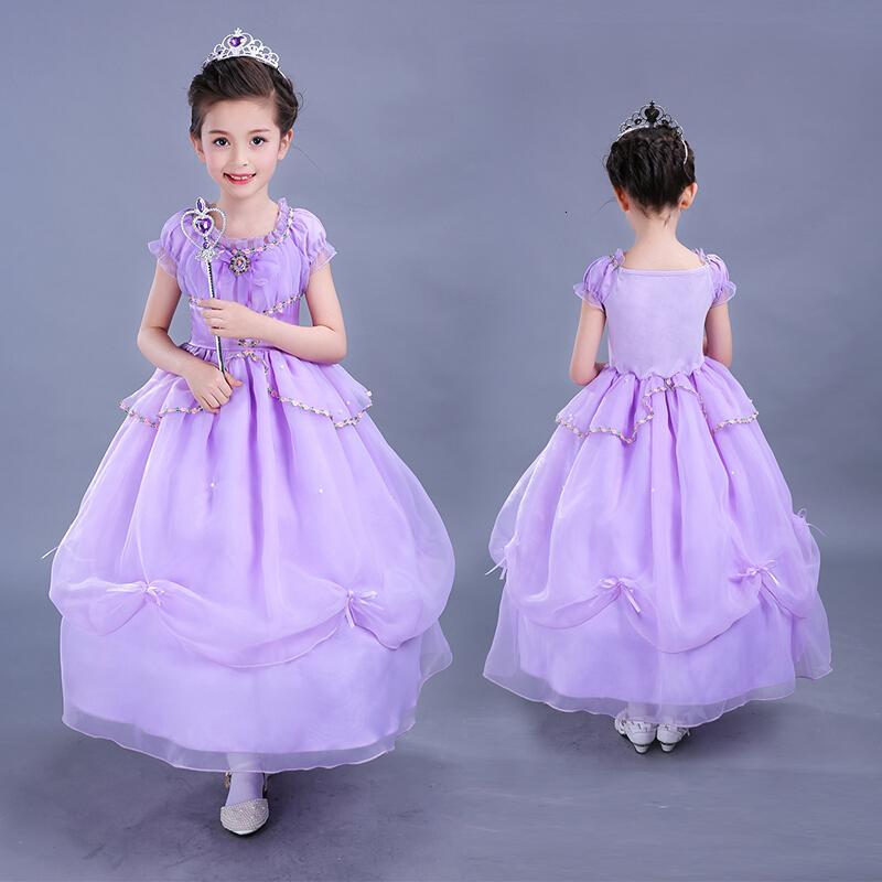 长小苏菲亚公主裙女童连衣裙礼服中大儿童长裙