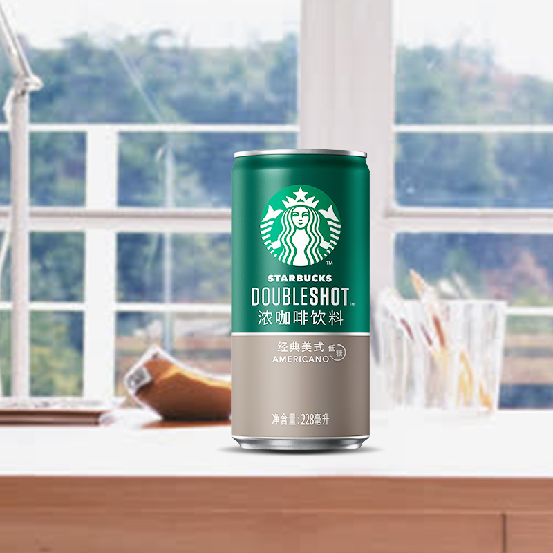 starbucks/星巴克星倍醇经典美式228ml*6 浓咖啡饮料