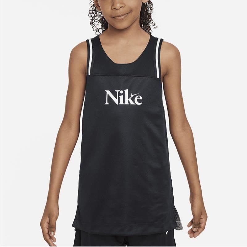 NIKE耐克背心运动休闲速干透气双面穿大童篮球上衣FD4010-010 D图片