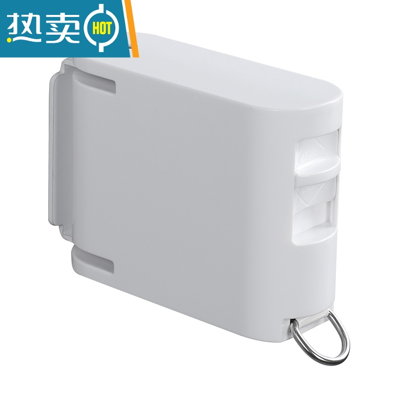 敬平折叠伸缩单杆衣架隐形免打孔挂简易晒室内晾衣绳器卫生间晾衣杆 老款太空铝活动3杆-黑绳子高清大图