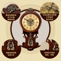 欧式打点挂钟客厅豪华大号时尚整纳丽雅点报时钟表家用挂 1330DB--丽声整点报时机芯 12英寸(直径30.5厘米)