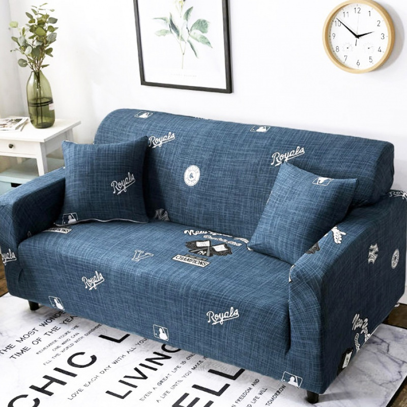 沙发套罩全包萬能套简约弹力通用组合型沙发罩皮沙发垫巾全盖布艺 卡罗时光（不起球） S码（测量长度90-140cm_754