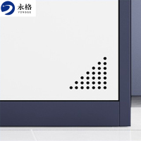 永格更衣柜员工柜储物柜职员柜存包柜员工柜拆装三门柜灰白套